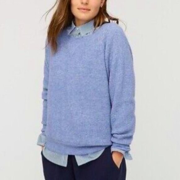 J. Crew Waffle Crewneck Sweater in Supersoft Yarn - Picture 3 of 7